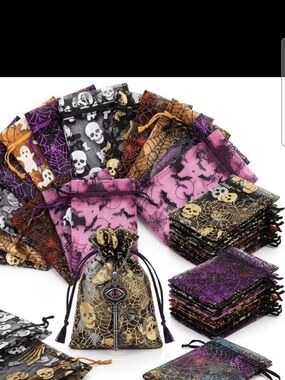50 Organza 4x6 Halloween Bags
